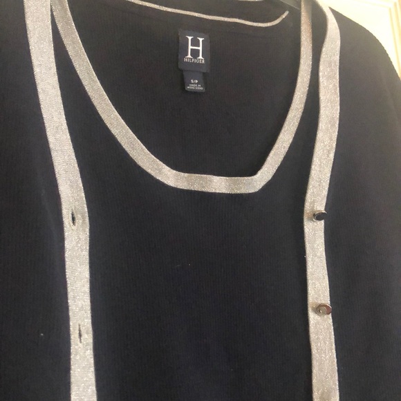 NWT Tommy Hilfiger Rib Knit Cardigan and Tank Set - Picture 2 of 7